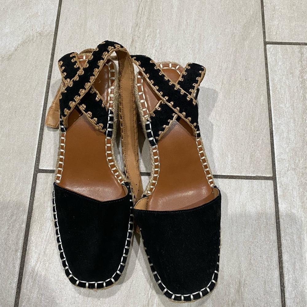 Women's Black Espadrille Sandals